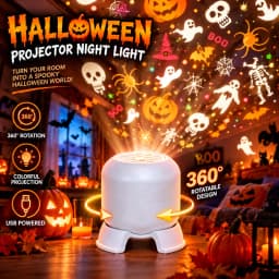 Halloween Projector Led Night Lights USB Dynamic Rotating HD LED Projector Light for Room Ceiling Halloween Christmas Decor Lamp