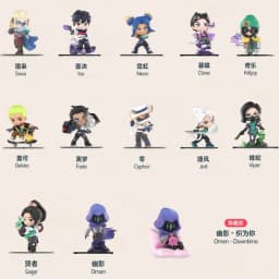 POPMART VALORANT AGENTS Series Mystery Box Genuine Blind Box Guess Toys Bag Ornament Figurines Home Decor Desktop Doll