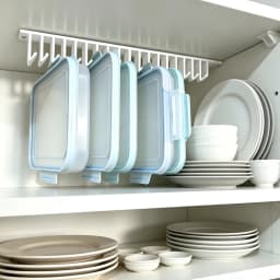 Kitchen Under‑Cabinet Food Container Lid Organizer Kitchen Sink Storage Lid Rack Hooks with Screw Wall Mount Space Saving Holder