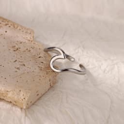 Stainless Steel Wave Rings for Women Gold Color Geometric Heart Rose Flower Wedding Ring Aesthetic Fashion Waterproof Jewelry
