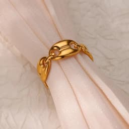 Stainless Steel Wave Rings for Women Gold Color Geometric Heart Rose Flower Wedding Ring Aesthetic Fashion Waterproof Jewelry