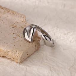 Stainless Steel Wave Rings for Women Gold Color Geometric Heart Rose Flower Wedding Ring Aesthetic Fashion Waterproof Jewelry