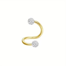 FASACCO 1PC Cartilage Earring Stud for Women Flower Heart Hypoallergenic Stainless Steel Screw Back CZ Earrings Piercing Jewelry