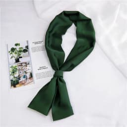 Fashion Neckerchief Women Headband Hair Scarf Silk Satin Bag Scarves Female 145*15cm Long Wraps Black Red Pink Scarfs For Ladies