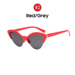 VIVIBEE Women Cat Eye Sunglasses Designer Luxury Brand Red Cateye Glasses for Female Vintage UV400 Gradient Ladies Eyewear