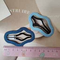 2pc Hot Fashion Denim Heart Star BB Hairpin Hair Side Clips for Women Girls Child Gift Hair Accessories Headwear Ornament