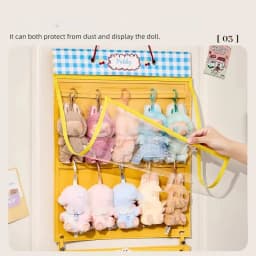 Household Doll Storage Bag Cotton Doll Hanger Storage Dustproof Cover Doll Storage Hanger Bag Trendy Doll Display Bag