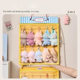 Household Doll Storage Bag Cotton Doll Hanger Storage Dustproof Cover Doll Storage Hanger Bag Trendy Doll Display Bag