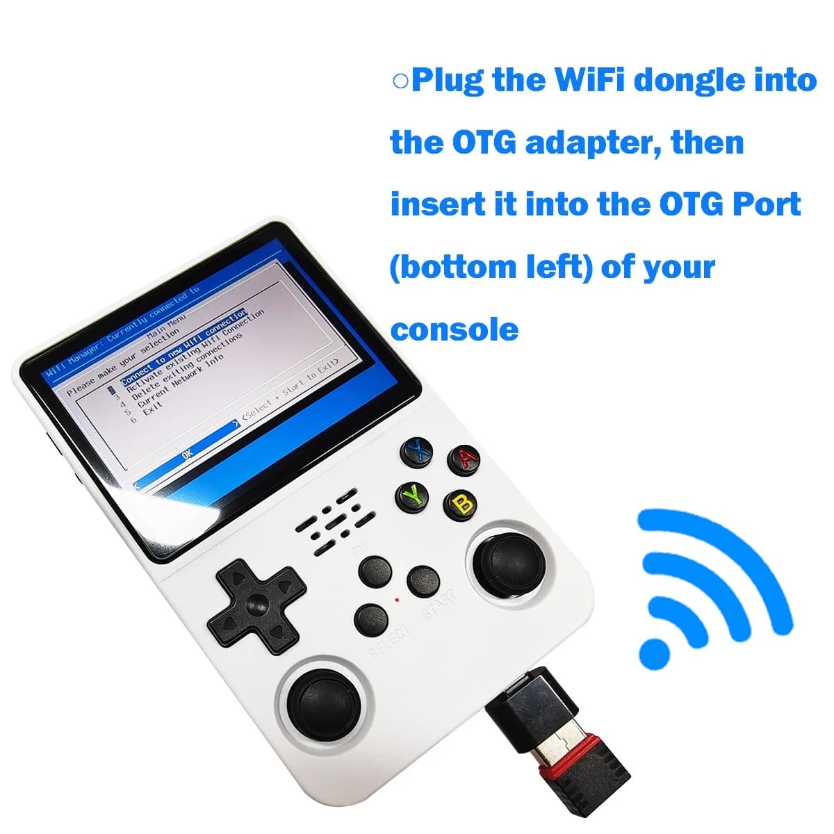 BOYHOM R36S WiFi Upgrade Kit RTL8188FTV Chip USB Dongle Type-C OTG for R36H R36 Plus Portable Console Netplay Online Gift