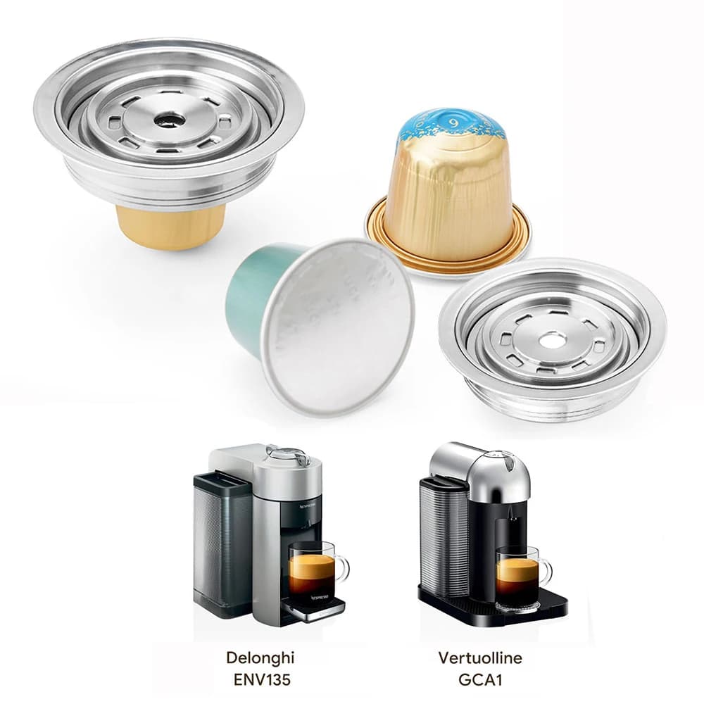 For Vertuo Pop Vertuoline Next Reusable Coffee Capsule Adapter Nespresso Converts to Vertuoline Pods Accessories iCafilas