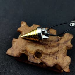 Anime Tengen Toppa Gurren Lagann Tengentoba Core Drill Pendant Necklace for Women Men Gold Color Pendant Fans Collection Jewelry