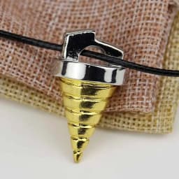 Anime Tengen Toppa Gurren Lagann Tengentoba Core Drill Pendant Necklace for Women Men Gold Color Pendant Fans Collection Jewelry