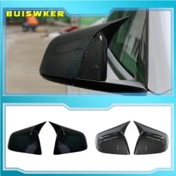 For Tesla Model Y 2019-2023 Rearview Mirror Cover ABS+Carbon Fiber Reversing Mirror Cover Car Modification Accessories