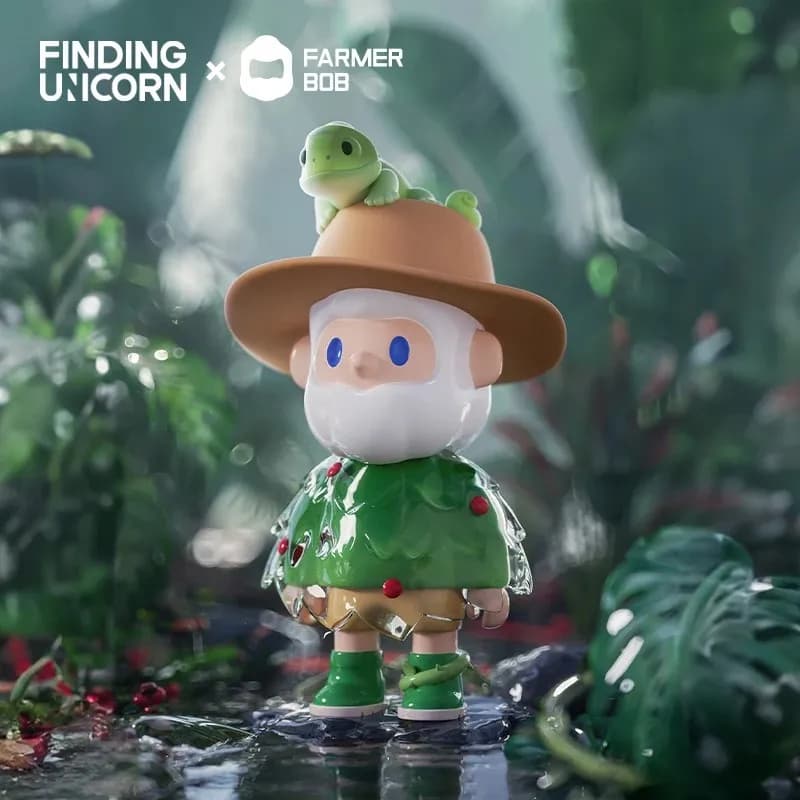 Farmer Bob Encounter In The Wild Series Anime Action Figure Guess Bag Ornament Figurines Home Decor Desktop Dolls Model Gift