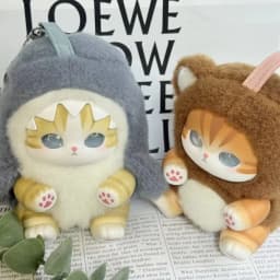 new Mofusand Vinyl Series Toys Shark Cat Surprised Box Toy Ornaments For Kids birthday girl Gift Pendant replica