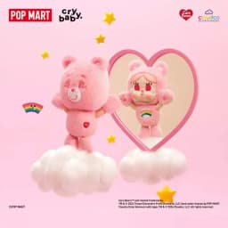 POP MART CRYBABY Care Bears Series Vinyl Plush Pendant Blind Box Official Genuine Mystery Box Collectible Figure Bag Ornament