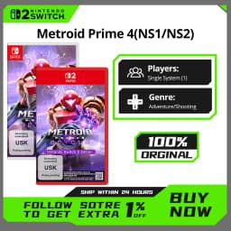 Nintendo Switch 1 2 Game - Metroid Prime 4 - NS1/NS2 Games Cartridge Physical Card for Switch OLED Lite