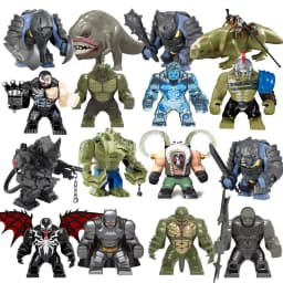 Blind Box Big Building Blocks Killer Croc Bane Olog-hai Troll Orc Action Figures Puzzle Collection Model Doll Bricks Toy Gifts