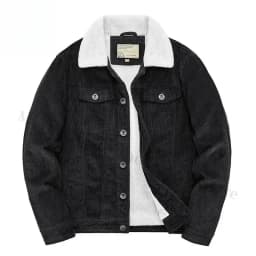 Harajuku Male Cotton Jackets Padded Warm Loose Parka Coat Corduroy Short Jacket Man Solid Fur Collar Windbreaker Winter Fleece
