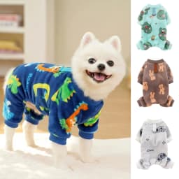 Autumn Winter Pet Dog Warm Soft Clothes Fleece Jumpsuit Coat for Small Medium Large Dog Cat Puppy Plush Jacket with Leash Ring