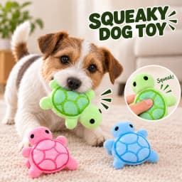 Mini Squeaky Turtle Dog Toy Soft Plush Interactive Chew Toy for Small Dogs Puppies Indoor Fetch Play Bite Sound Pet Toy Gift