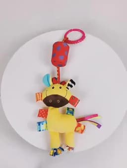 Baby Rattles Hanging Toys for Car Seat Crib Stroller Gym Montessori Sensory Plush Toys for Baby 0-12 Months with Teether Newborn