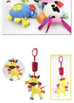 Baby Rattles Hanging Toys for Car Seat Crib Stroller Gym Montessori Sensory Plush Toys for Baby 0-12 Months with Teether Newborn