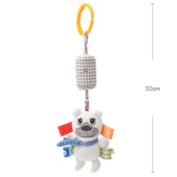 Baby Rattles Hanging Toys for Car Seat Crib Stroller Gym Montessori Sensory Plush Toys for Baby 0-12 Months with Teether Newborn