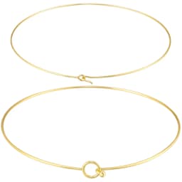 Stainless Steel Heart Round Adjustable Collar Women's Necklace Simple Open Neck Metal Jewellery Accessories: VL534 VL535