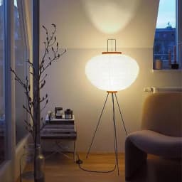 Wabi Sabi Noguchi Akari Japanese Rice Paper Floor Lamp for Bedroom Living Room Bedside House Decoration Vintage Standing