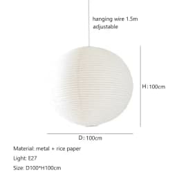 Japanese Wabi Sabi Style Ball Retro Paper Lamp LED Ball Shaped Bedroom Clothing Store Xuan Paper Homestay Pendant Light