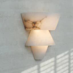 Natural Alabaster Wall Sconces Marble Wall Lamp Bathroom Vanity Light Fixtures White Stone Wall Mount Lamp for Bedroom