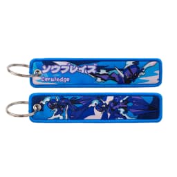 1pcs Cute Animals Embroidery Key Fobs Anime Monster Key Tags Keychains for Motorcycles Cars Fashion Key Rings Accessories Gifts