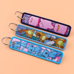 1pcs Cute Animals Embroidery Key Fobs Anime Monster Key Tags Keychains for Motorcycles Cars Fashion Key Rings Accessories Gifts