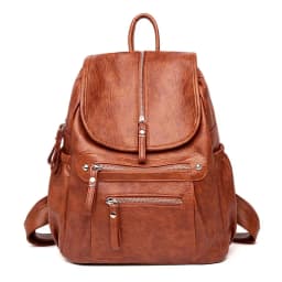 Women High Quality Leather Backpacks Vintage Female Shoulder Bag Sac A Dos Travel Ladies Bagpack Mochilas School Bags for Girls