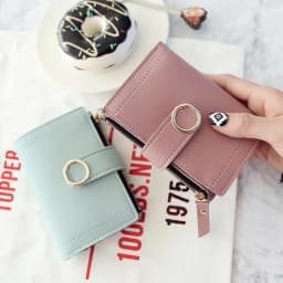 New Fashion Short Women's Wallet Zipper Card Holder Cute Female Coin Purse High Quality PU Wallets For Girls