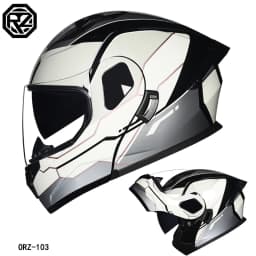 ORZ's latest high-quality motorcycle modular flip helmet ABS material dual lens full helmet DOT batch