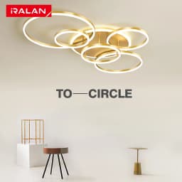 Home Ceiling Chandelier Modern Luxury Ring Ceiling Lamp Nordic Minimalist Lighting Smart Remote Control Ceiling Light Fixture