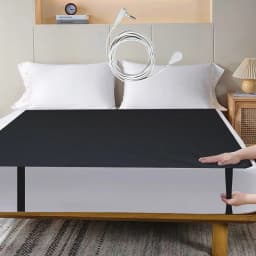 MAXSHARER Grounding Leather Mattress Grounding Sleep Mat Conductive Leather Earthing Mattress Pad for Better Sleep Reduce Stress