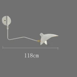 Industrial Black Aluminium Spider Serge Mouille LED Wall Lamps,Adjustable Long Arm LED Light Living Room Bedroom Home Decor