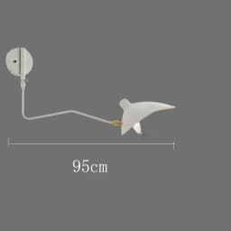 Industrial Black Aluminium Spider Serge Mouille LED Wall Lamps,Adjustable Long Arm LED Light Living Room Bedroom Home Decor