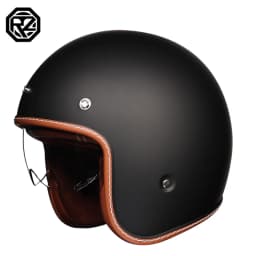 ORZ Adult Motorcycle Helmet Retro Cruise 3/4 Motorcycle Half Helmet with Sun Visor DOT Approved