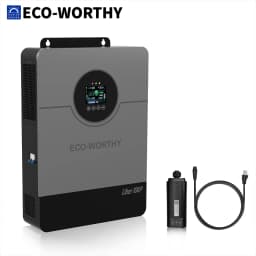 ECO-WORTHY 10KW 48V Off-grid Inverter 120V/220V Split Phase 200A Charger UL1741 forHome Backup, Emergency Power