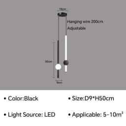 Modern Simple LED Pendant Lamp Living Room Bedroom Bedside TV Background Kitchen Island Restaurant Home Decor Lighting Fixture