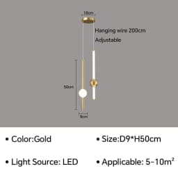 Modern Simple LED Pendant Lamp Living Room Bedroom Bedside TV Background Kitchen Island Restaurant Home Decor Lighting Fixture