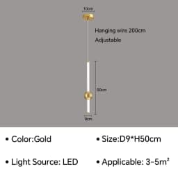 Modern Simple LED Pendant Lamp Living Room Bedroom Bedside TV Background Kitchen Island Restaurant Home Decor Lighting Fixture