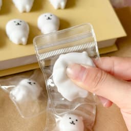 Squishy Toy Cute Tiny Bear Stress Ball Keychain Anti-stress Fidget Toy Self Deprecating Bear Pendant Squeeze Toy