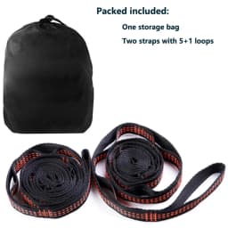 Camping Hammock Tree Friendly Straps with 12 Adjustable Loops and Ultra-Length Outdoor Hammock Straps and Belts