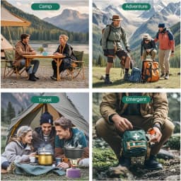 Portable Stove Foldable Ultra Lightweight Aircraft Aluminum Alloy Piezo Ignition Windproof Stable Base Outdoor Camping Equipment