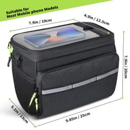 26 Types of Front Bike Bags, Bicycle Handlebar Thermal Bags, Front-Mounted Phone Cooler Storage Bags, with Tpu Touch Screen Insulation Layer, Can Be Strapped to the Frame, Cycling Accessories, Suitable for Outdoor Hiking and Travel Assistance There Are Two Styles to Choose From: the Starry Sky Style and the Regular Style.